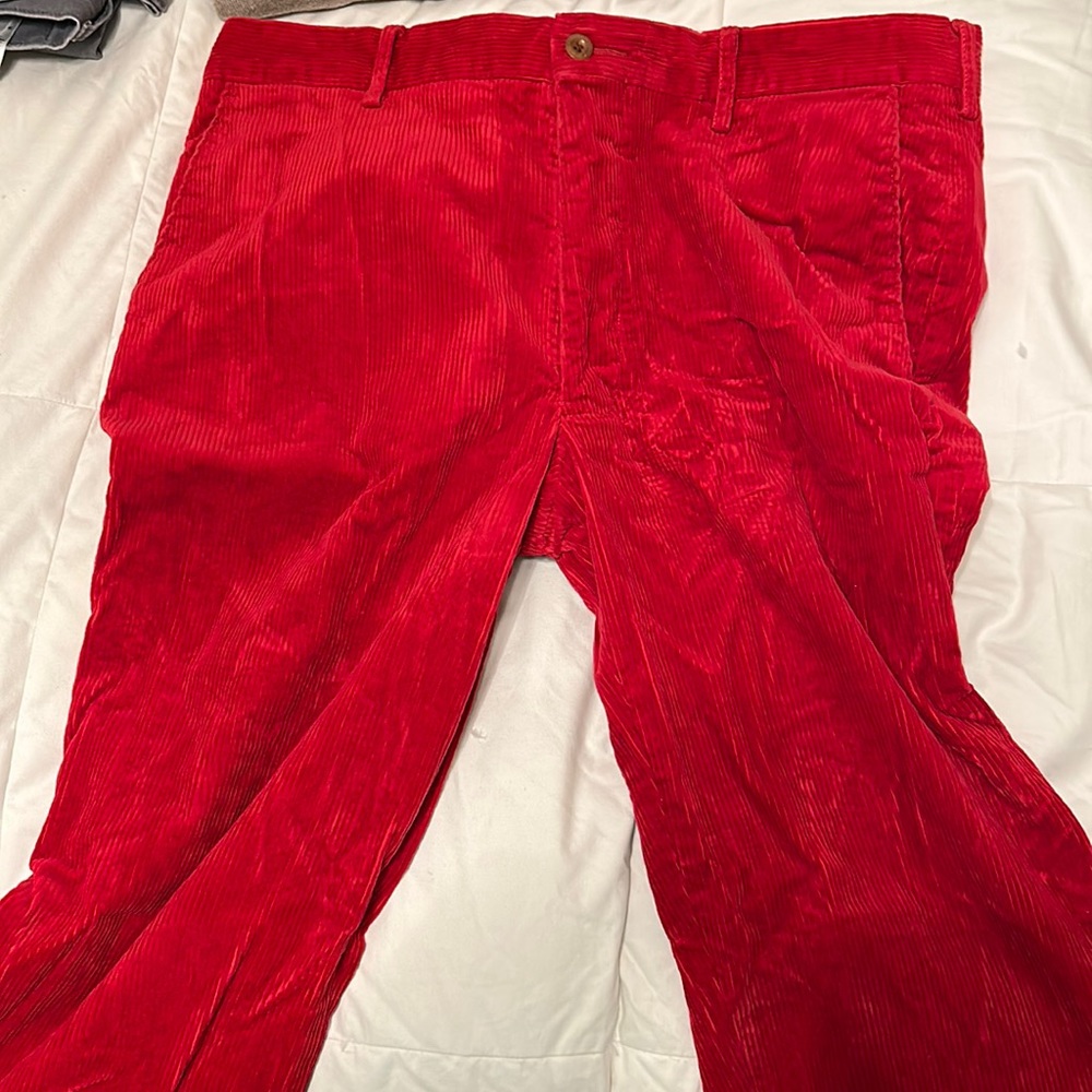 Vintage Red Polo Ralph Lauren Corduroy Pants